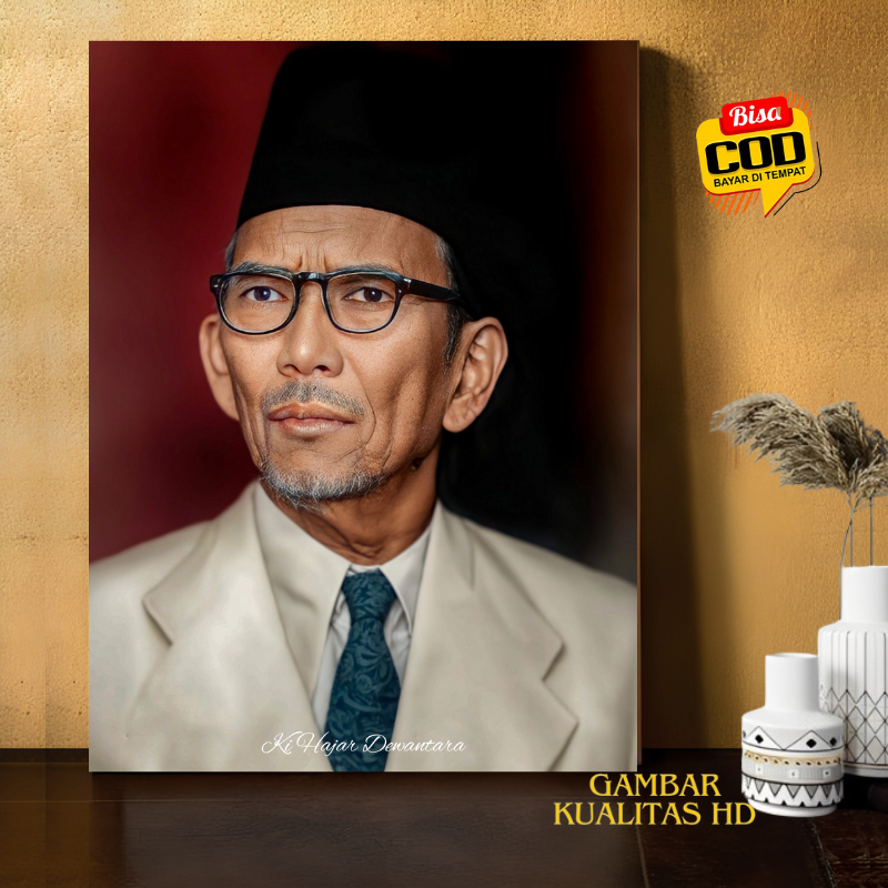 Hiasan Dinding aesthetic Poster Ki Hajar Dewantara Bahan MDF