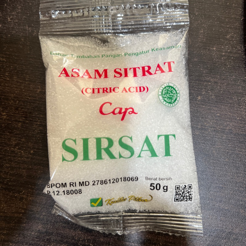 

Citric acid Asam Sitrat Sitrunsur