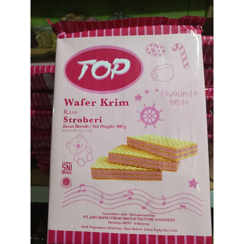 

wafer krim rasa strawberry
