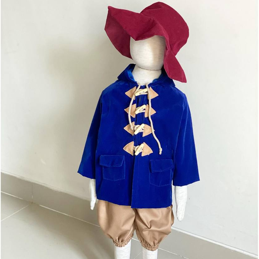 Paddington Bear Coat / Kostum Paddington Bear Set / Paddington Bear / Kostum Padding Paddington Bear