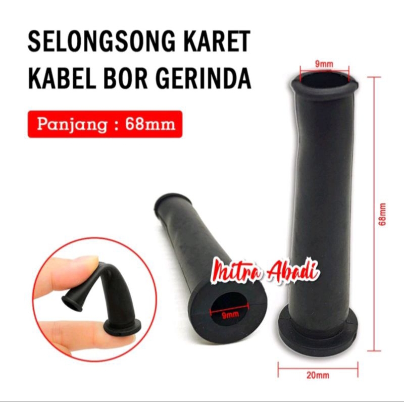 SELONGSONG KARET PELINDUNG KABEL BOR GERINDA
