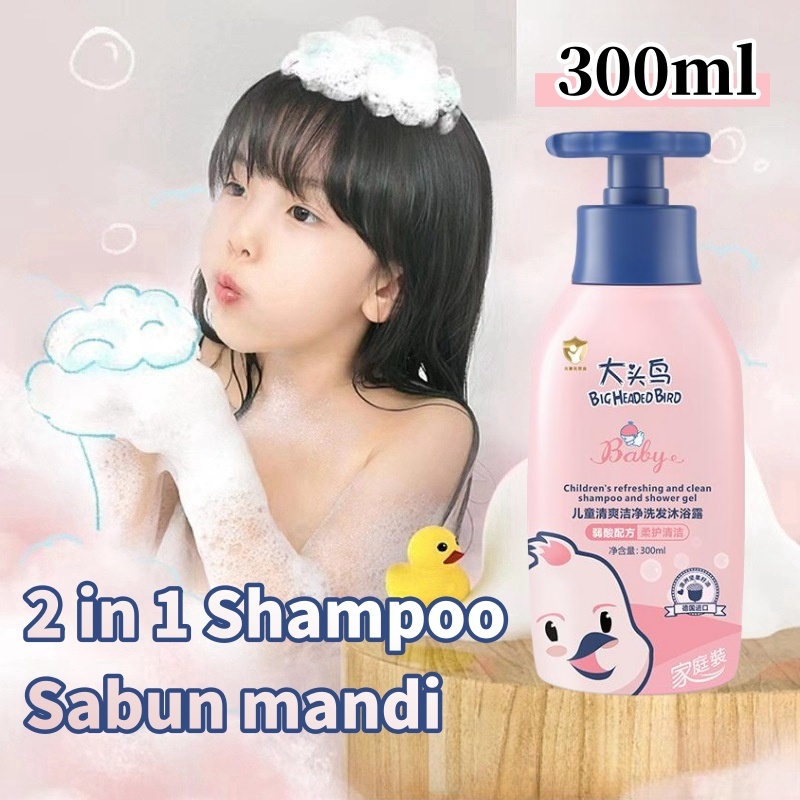 【COD】Sabun Mandi Anak Sampo Anak Sabun Mandi Cair Sabun Pemutih Badan Melembabkan Kulit Bayi 300ml