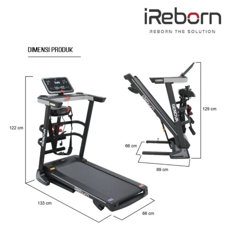 Treadmill Elektrik iReborn Genova-ORIGINAL IREBORN