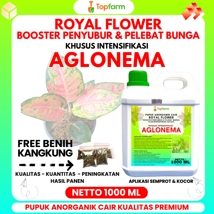 Pupuk Topfarm / Pupuk Khusus Aglonema / Pupuk Khusus Tanaman Aglonema / Pupuk Penyubur Daun Aglonema