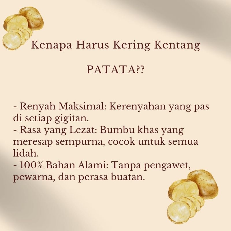 

PATATA Kering Kentang