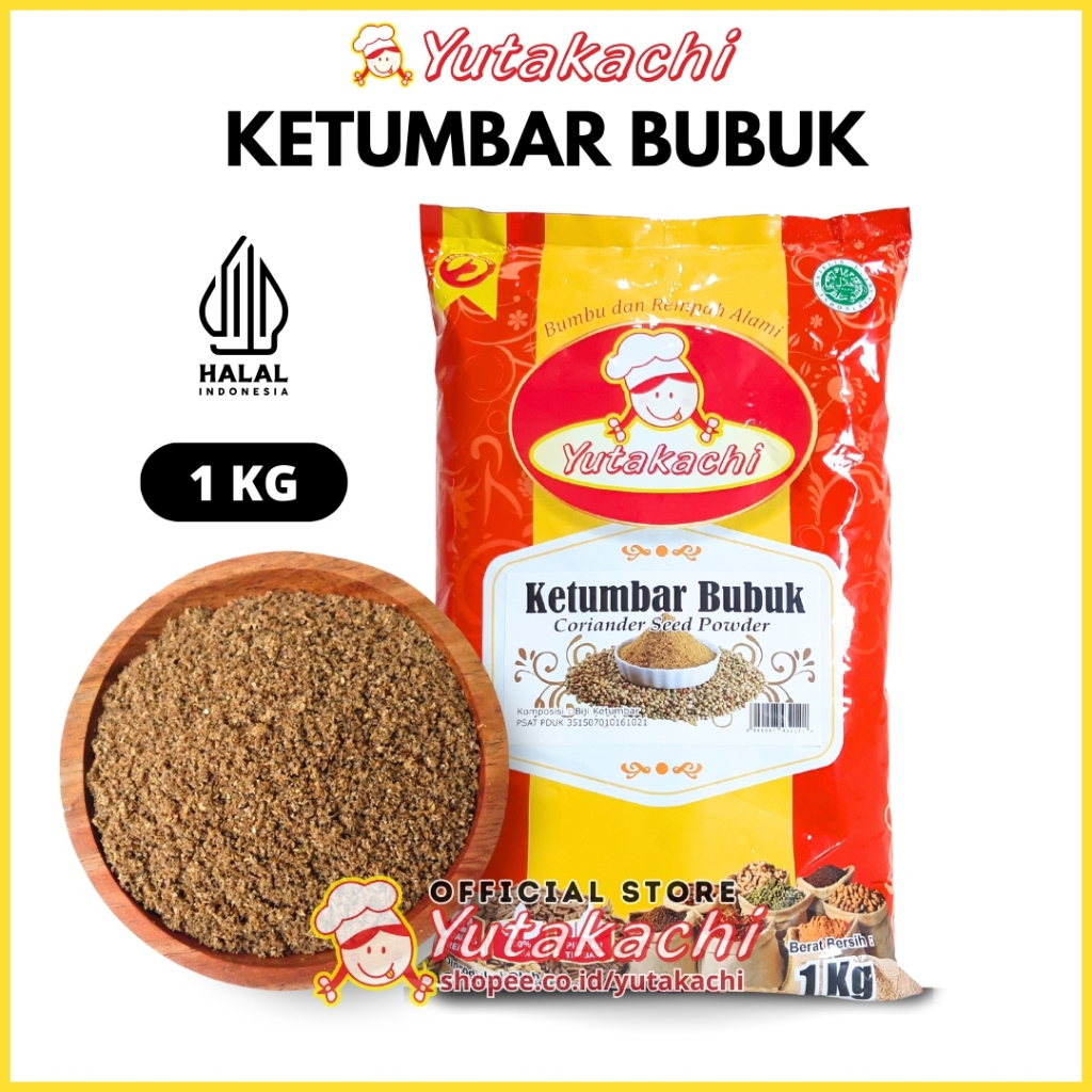 

KETUMBAR BUBUK - 1Kg Yutakachi | Murni Ketumbar Asli 1 KG | Ground Coriander Powder