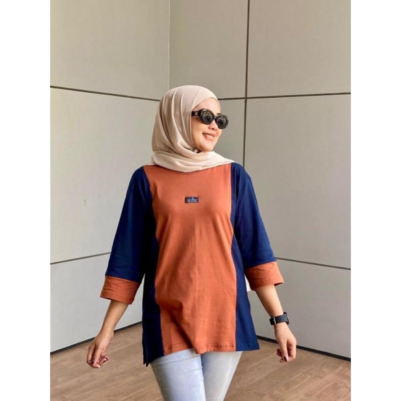 atasan aldira kaos polos oversize LD 120 jumbo terbaru / kaos baju aldira original atasan wanita ove
