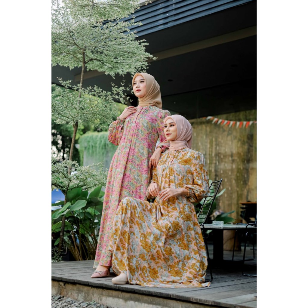COD || INDILA DRESS BY ALFASA DAILY | DRESS MOTIF | DAILY DRESS | GAMIS MOTIF PREMIUM | GAMIS CANTIK