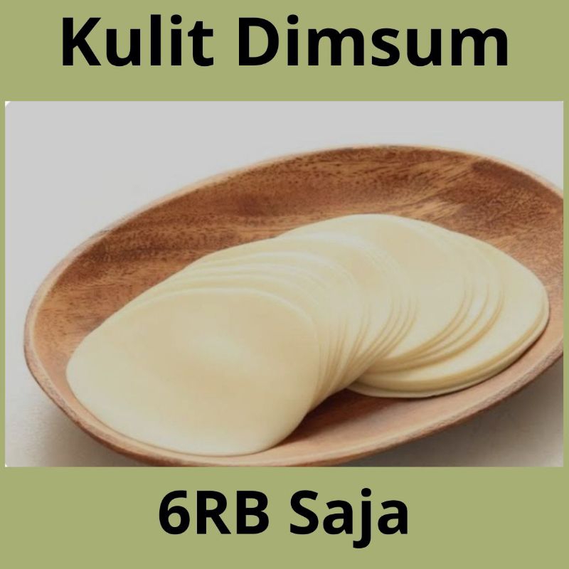 

Kulit dimsum/pangsit/gyoza isi 50 lembar diameter 8 cm