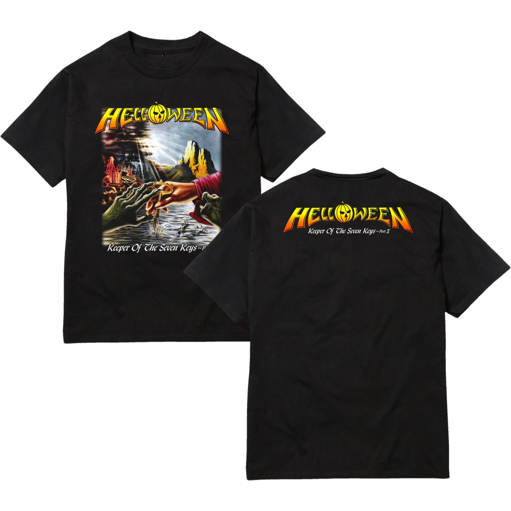 Kaos Musik Metal T-Shirt Band Helloween