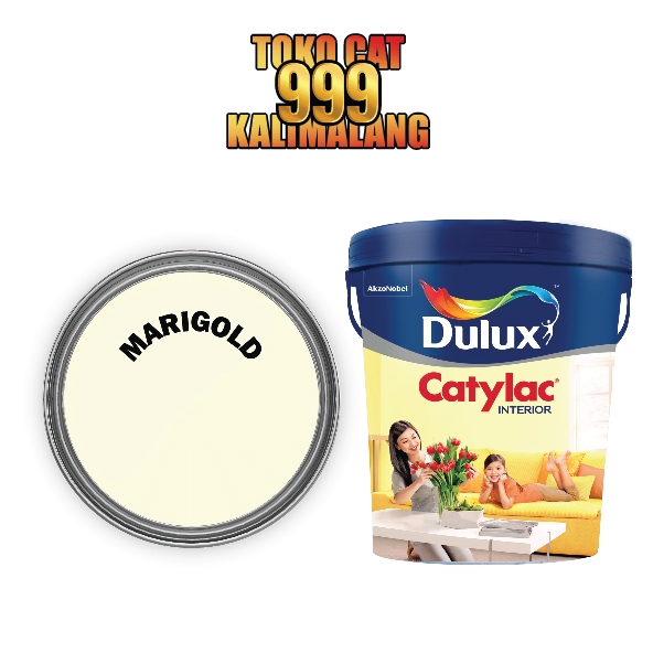 Cat Tembok Rumah Dulux Catylac Interior Warna Marigold Ukuran Pail 25 Kg