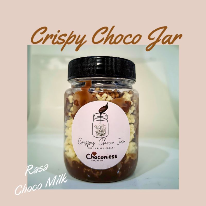 

Rice Crispy Choco Jar | Sereal Renyah Manis Nyoklat | Coklat Crispy Lumer