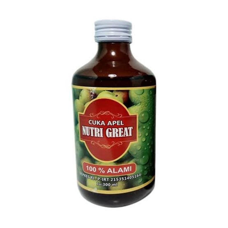 

Cuka Apel Nutri Great 300 ml (BOTOL KACA)