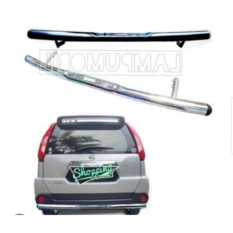 impor tanduk bumper belakang mobil Nissan Xtrail X-Trail full besi