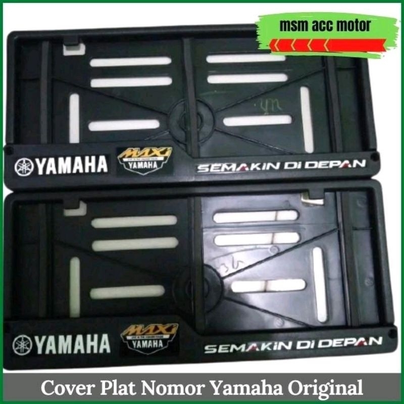 Cover Plat Nomor Motor Yamaha Original, Fazzio Grand Filano Aerox Nmax Xmax Lexi Mio Xride Fino