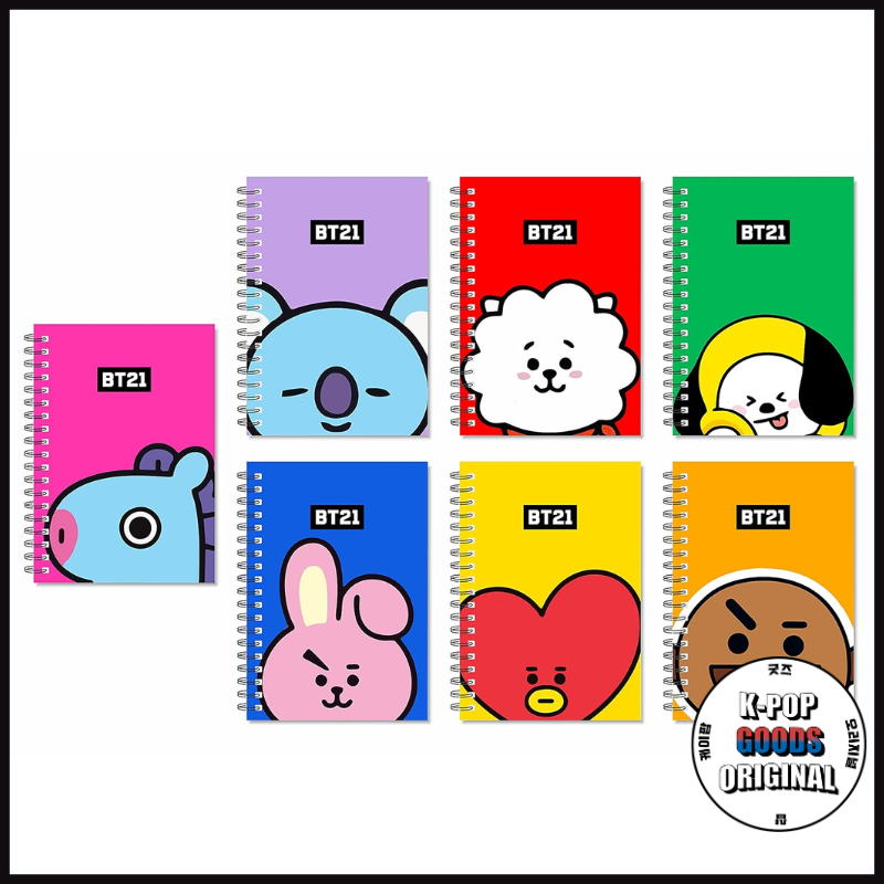 

Official - BT21 Double-Shaped Notebook Shooky Chooki Koya Cooky Tata