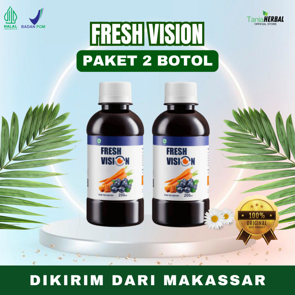 

[PAKET 2 BOTOL] FRESH VISION ORIGINAL- Madu Multivitamin Obat Kesehatan Atasi Mata Minus, Mata Merah, Katarak, Glukoma, Dan Buram Dikirim Dari Makassar