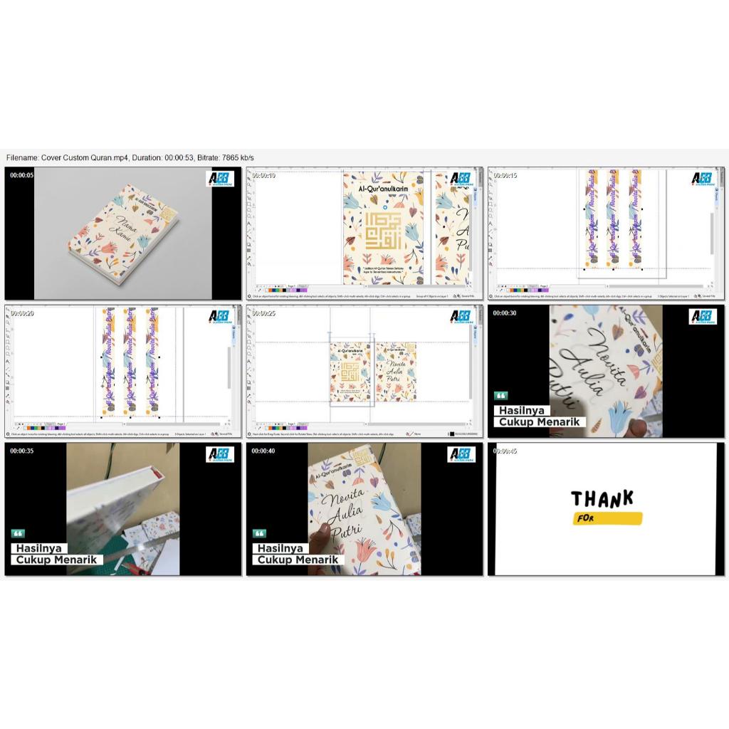 

(BISA CUSTOM NAMA) Custom Cover Qur'an Custom - Quran Anak | HADIAH TERBAIK