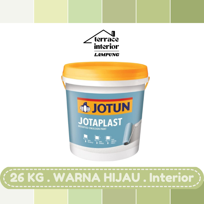 Cat Tembok Jotaplast Jotun warna Hijau 26 kg