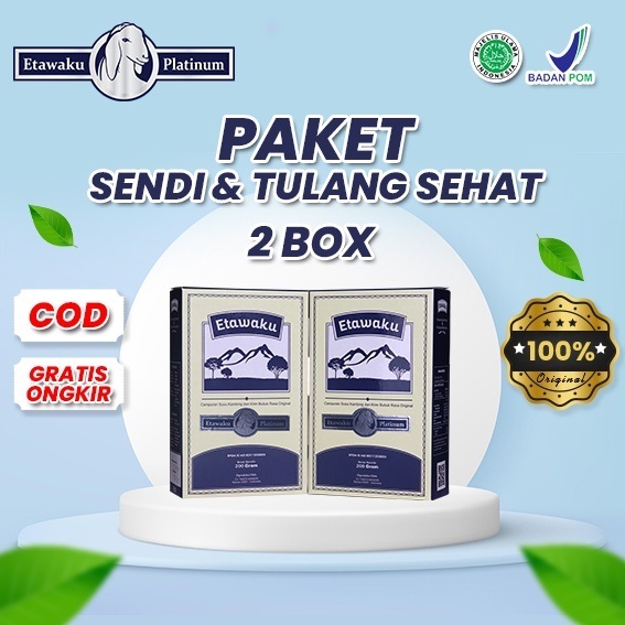 

Paket 2 Box Etawaku Platinum - Susu Kambing Etawa Penambah Kalsium Kuatkan Tulang & Sendi Solusi Atasi Gangguan Persendian