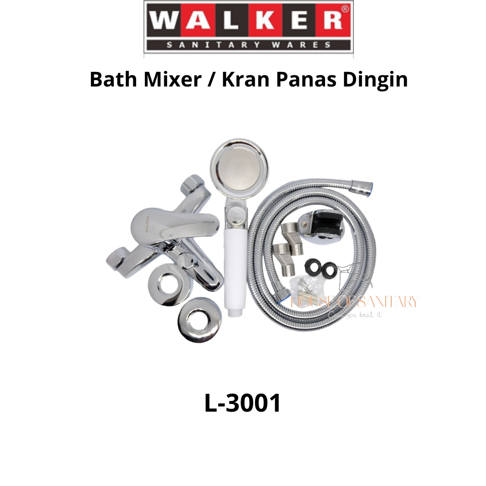 WALKER Bath Mixer Panas Dingin / Kran Shower Air Panas Dingin / Kran Bathtub / Keran Mixer