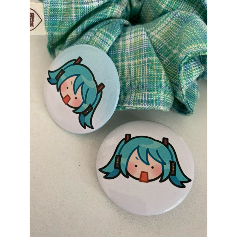 MOKKACLUB | "Button Pins" | Fan Merch: Vocaloid, Chibi, Hatsune Miku