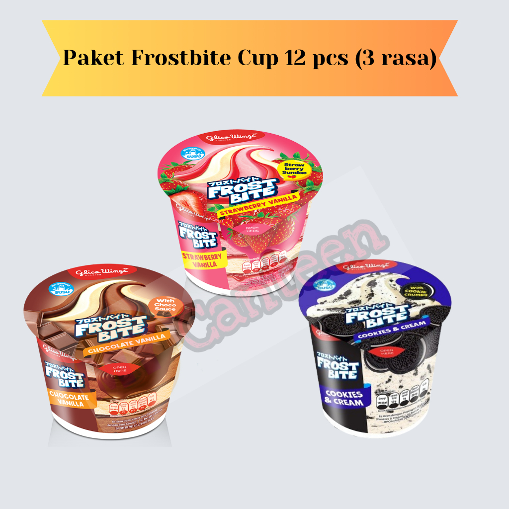 

Paket Es krim Glico Frostbite Cup 3 rasa 12 pcs