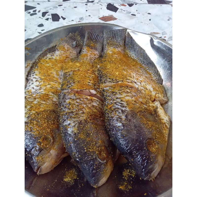 

GURAME BUMBU KUNING SIAP DIGORENG 1 KG RP 45.000