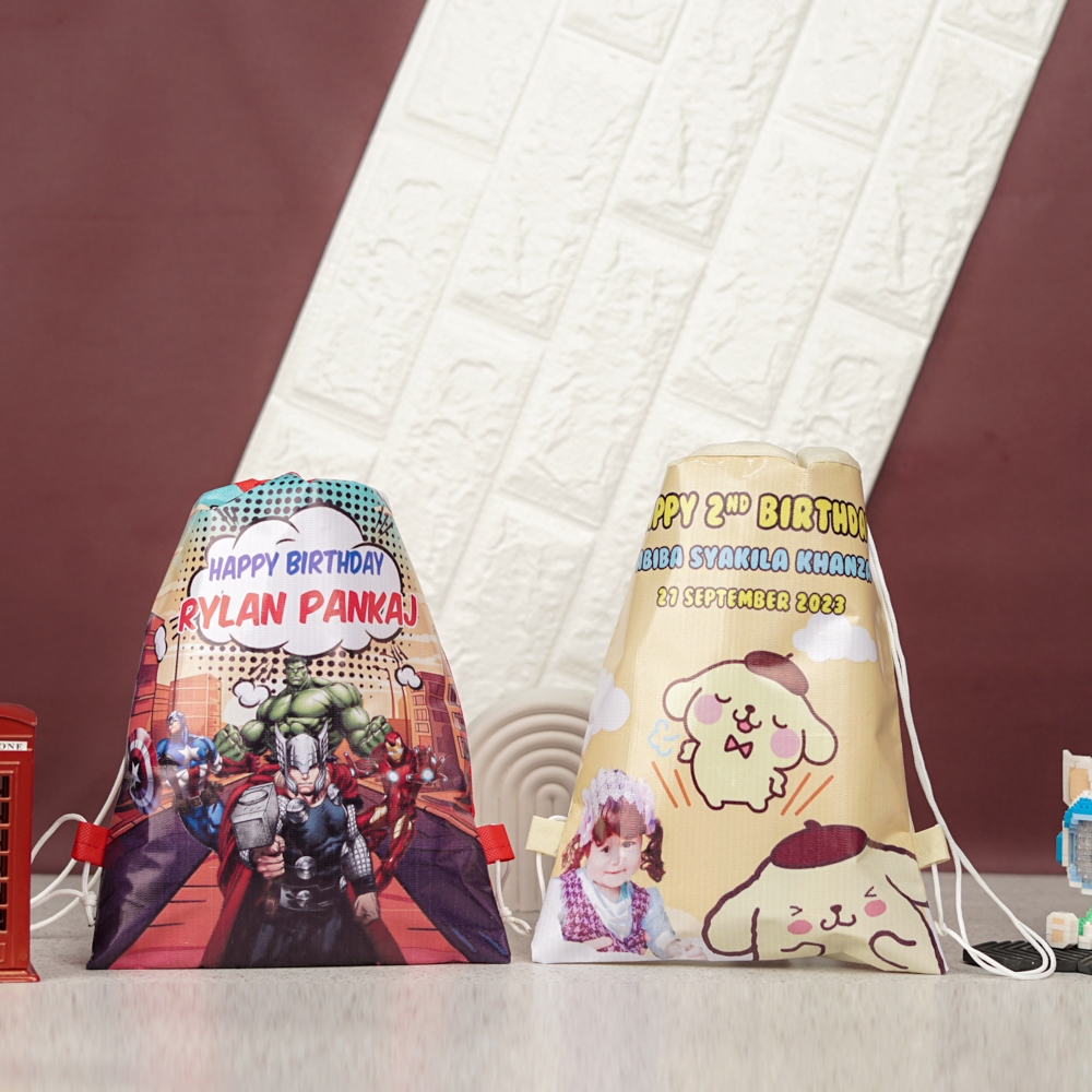 

Tas Serut Backpack II Tas Ultah II Tas Ulang Tahun Bisa Custom Tambah Foto