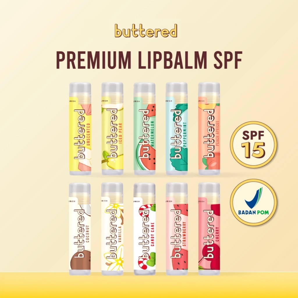 ☘️ CHAROZA ☘️ BUTTERED Premium Lip Balm SPF 15 | Buttered Lip Balm