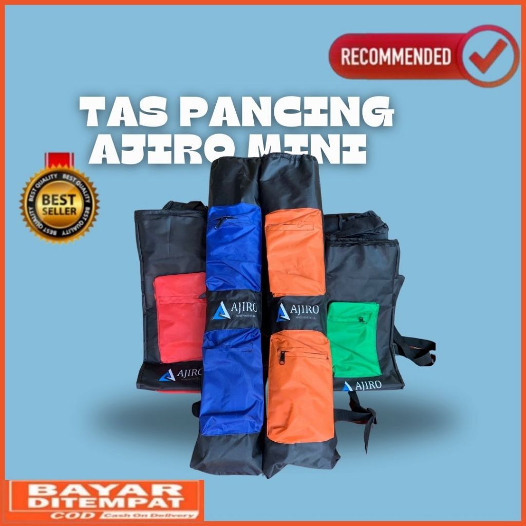 Tas Pancing Mini AJIRO warna Tas joran Tegek  Ukuran kecil murah COD