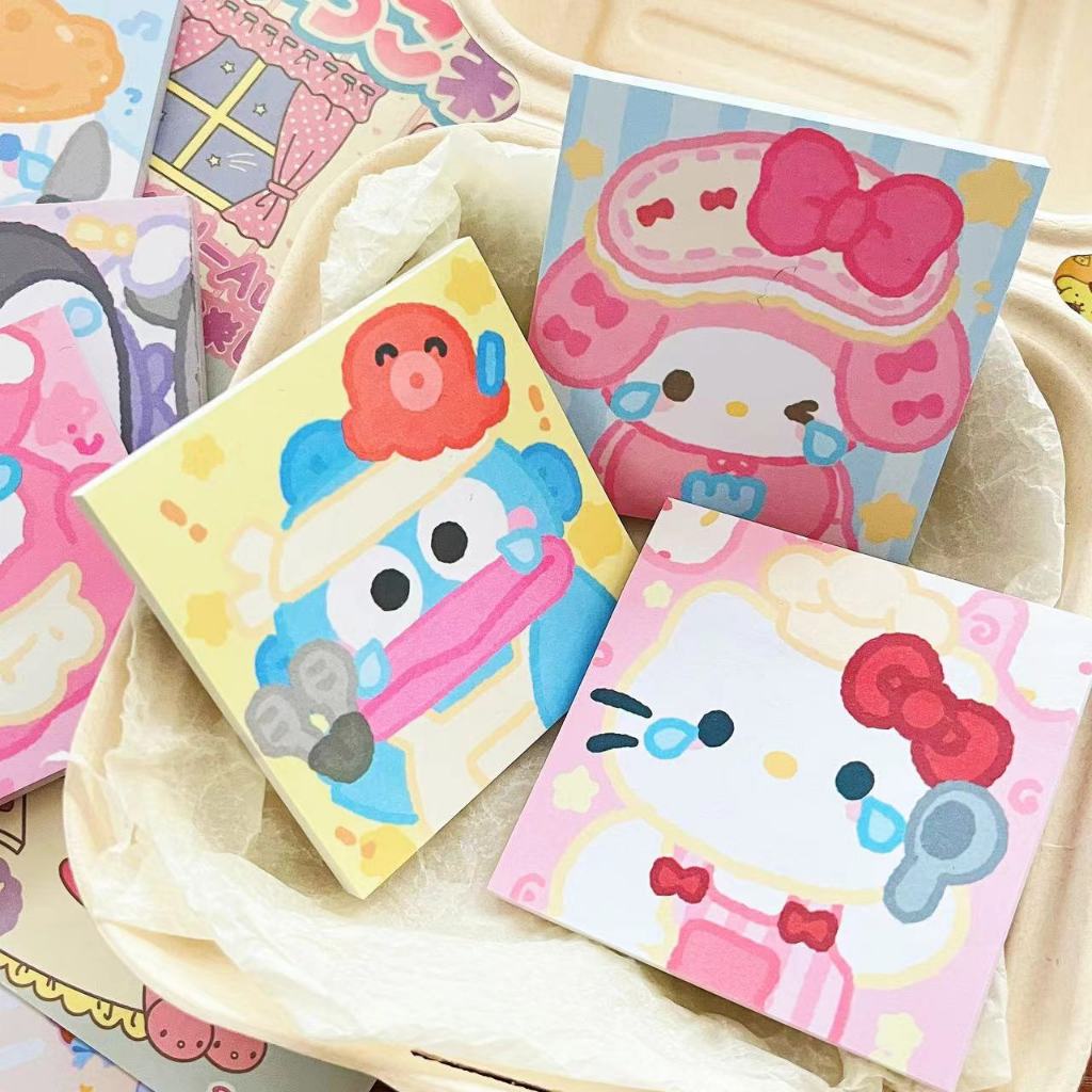 

Sticky note Sanrio full patern Aesthetic isi 50 lembar kuromi melody cinamoroll