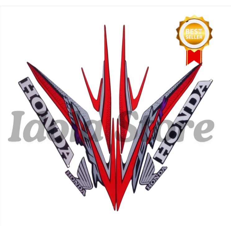 Stiker Striping Honda CB 150R 2017 Merah List Stiker Standar CB 150R 2017 Terbaik