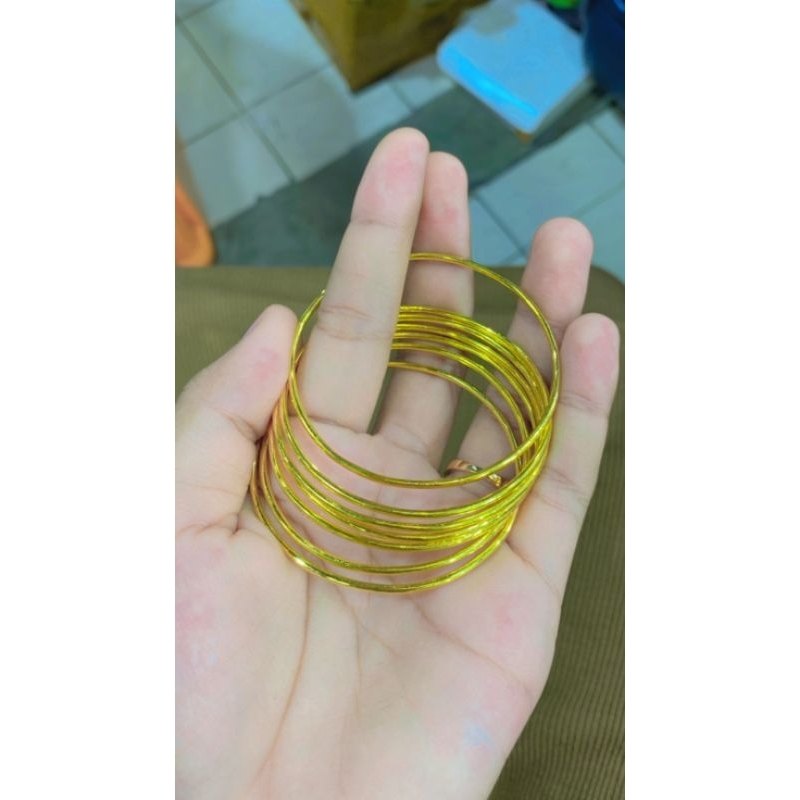 Gelang keroncong set 7 mas penang
