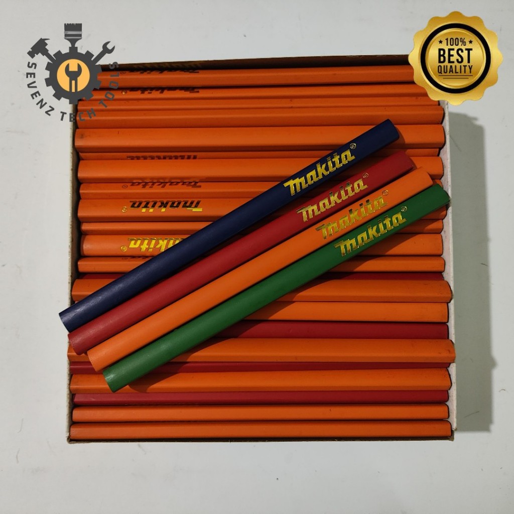 

[1 PCS] PENSIL TUKANG KAYU MAKITA 7"(17.6CM) CARPENTER PENCIL