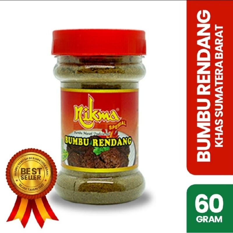 

BUMBU NIKMA RENDANG 60GR BOTOL ASLI PADANG