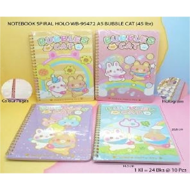 

WEIBO NOTEBOOK SPIRAL HOLO - BUKU CATATAN