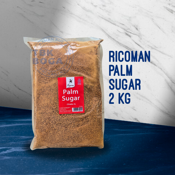 

Ricoman Palm Sugar ( 2 kg ) Gula Sari Nira Aren Palem Grade A Rikoman