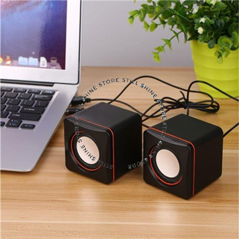 Speaker Spiker Salon Audio Musik Mini USB Stereo HP Laptop PC Komputer Portabel