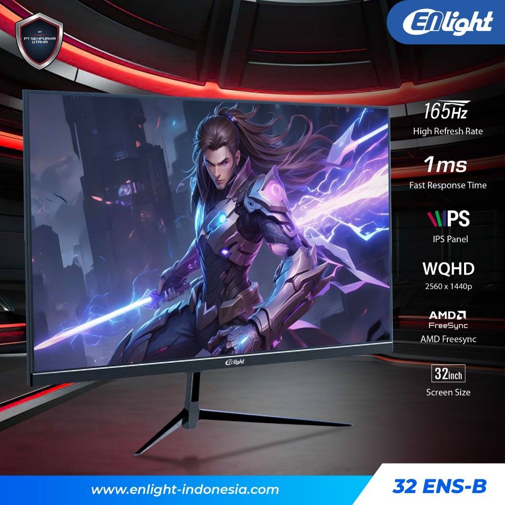 Enlight 32ENS-B 32 Inch Gaming LED Monitor 165Hz