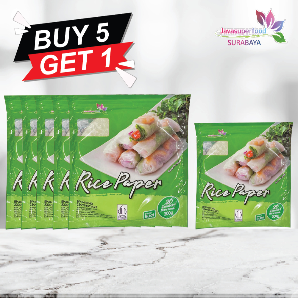 

[BELI 5 GRATIS 1] Banh Trang High Quality Rice Paper / Rice Paper / Kulit Lumpia Vietnam Rice Paper 200g / rice roll spring roll / Salad Wrap / Rice paper 200g