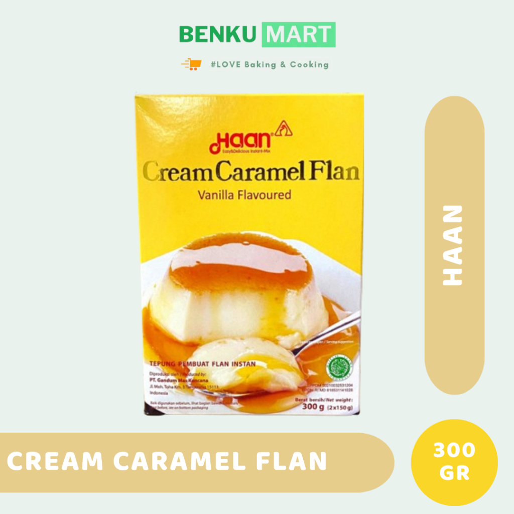 

Haan Cream Caramel Flan 300 gr Vanilla | Tepung Flan Instant Vanilla