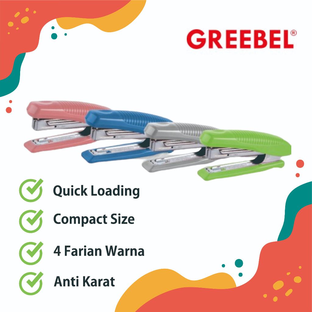 

GREEBEL Stapler Stepler Jepretan (HD-10ED) / Staples Anak Lucu