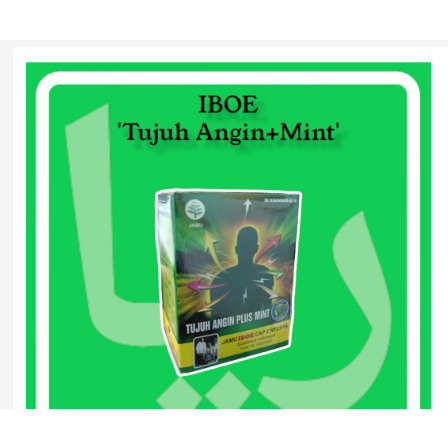 

Jamu IBOE Tujuh Angin Plus Mint Isi 10 Sachet