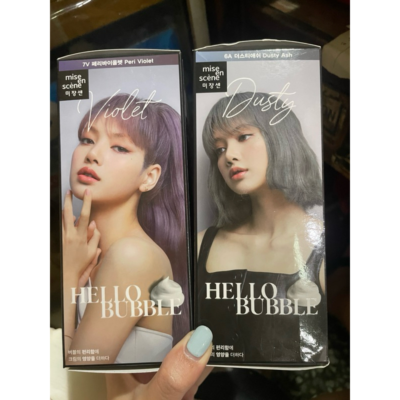 mise en scene Hello Bubble - Hair Color Blackpink - Pewarna Rambut Foam Warna Natural Bebas Amonia d