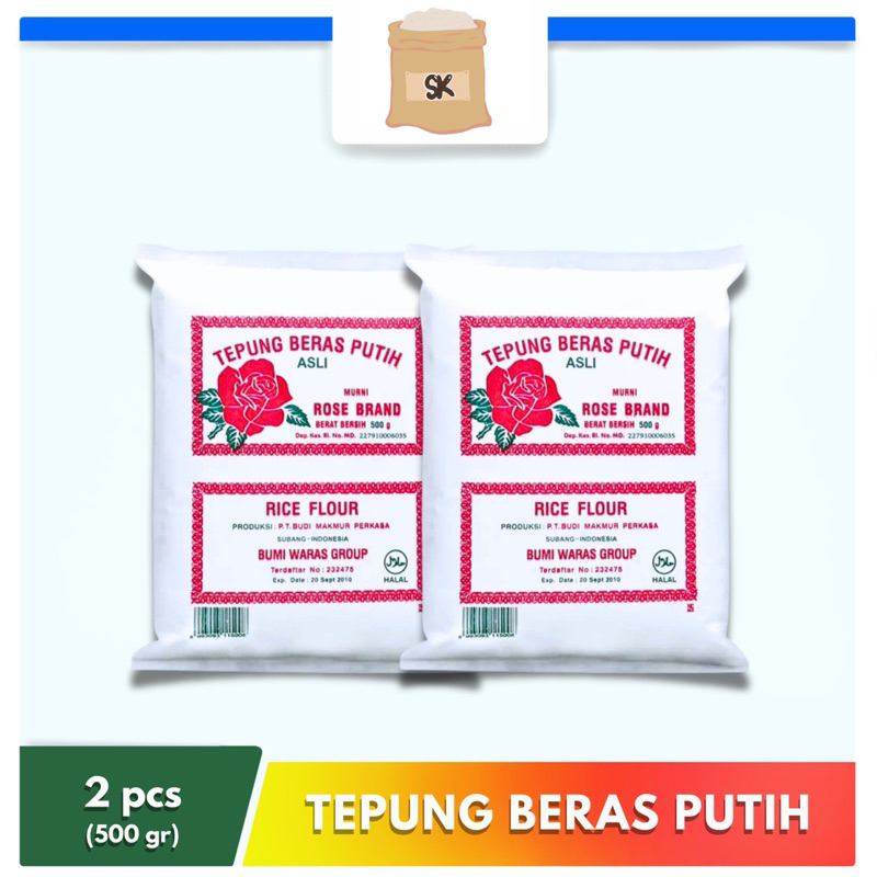 

[BUY 1 GET 1] Tepung Beras Putih Rose Brand 500 gr