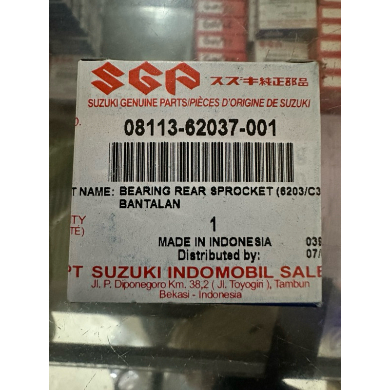 Bearing Bantalan 6203 SGP Asli