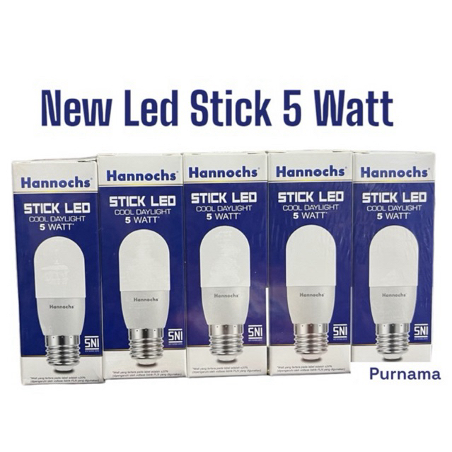 Hannochs STICK LED 5 Watt Lampu Led Stik Hannochs - Cahaya Putih