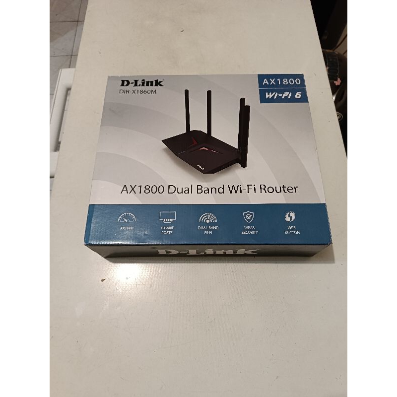 D-Link DIR-X1860M AX1800 Dual-Band Wifi 6 Router - Second