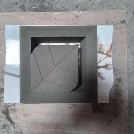 Cetakan Loster Kayu _ Motif Daun Cantik _ Tumbuk